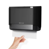 Dispensador de toalhas de papel BEZADI de grande capacidade para montagem em parede preto Dispensador de toalhas de papel BEZADI de grande capacidade para montagem em parede preto