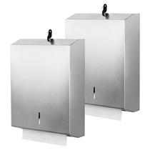 Dispensador de toalhas de papel Gorlary Wall Mount Stainless Steel x2 Dispensador de toalhas de papel Gorlary Wall Mount Stainless Steel x2