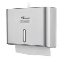 Dispensador de toalhas de papel PLUSSEN Wall Mount 200 unidades prateado