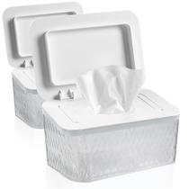 Dispensador de Toallitas Húmedas para Bebé Pack de 2 HSWT Gran Capacidad para Mantener la Humedad Dispensador de Toallitas Húmedas para Bebé Pack de 2 HSWT Gran Capacidad para Mantener la Humedad