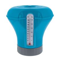Dispensador flutuante de cloro para piscina com termômetro U.S. Pool