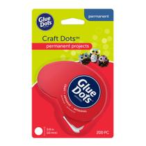 Dispensador Glue Dots Craft Dots Dot N' Go de 200 pontos de dupla face