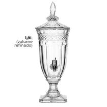 Dispensador Suqueira de Cristal 1,8L C/ Torneira Vidro Resistente Bebidas Água Saborizada Dispensador Suqueira de Cristal 1,8L C/ Torneira Vidro Resistente Bebidas Água Saborizada