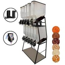 Dispenser 10 Módulos 45 Litros ou 20 Kilos Armazenamento Ração Grãos Cereais Graviton Dispenser Dispenser 10 Módulos 45 Litros ou 20 Kilos Armazenamento Ração Grãos Cereais Graviton Dispenser