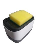 Dispenser 2 em 1 para Sabão e Detergente com Porta Bucha Organizador de Cozinha Dispenser 2 em 1 para Sabão e Detergente com Porta Bucha Organizador de Cozinha
