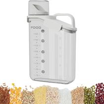 Dispenser 2 L Pote Dosador C/ Tampa Hermética Grãos Alimento Organizador Casa Cozinha Lavanderia Temperos Transparente