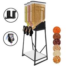 Dispenser 3 Módulos 45 Litros ou 20 Kilos Armazenamento Ração Grãos Cereais Preto Graviton Dispenser Dispenser 3 Módulos 45 Litros ou 20 Kilos Armazenamento Ração Grãos Cereais Preto Graviton Dispenser