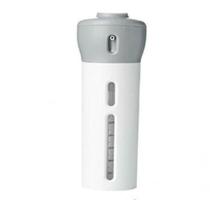 Dispenser 4 Em 1 Pote Viagem Mala Shampoo Liquido Sabonete Cinza - GRUPO SHOPMIX