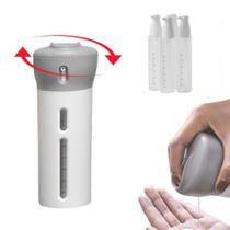 Dispenser 4X1 Pote Viagem Mala Shampoo Líquido Sabonete