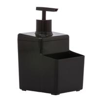 Dispenser 570 Ml Preto Com Porta Esponja Concept Paramount