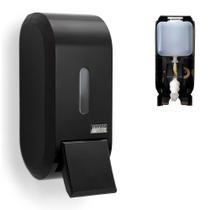 Dispenser álcool gel sabonete líquido saboneteira porta sabão Urban Premisse reservatório preto alco - Premisse Urban Compacto