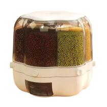 Dispenser Alimentos Giratório C/6 Divisões P Grãos Cereais Dispenser Alimentos Giratório C/6 Divisões P Grãos Cereais