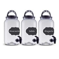 Dispenser Amaciante Sabão Liquido Alvejante Bebidas 3,6l 3un