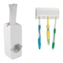 Dispenser Aplicador Creme Dental Pasta Dente Suporte Escovas