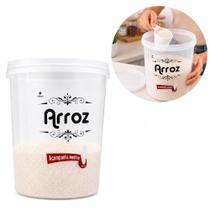 Dispenser arroz 5,8l porta mantimentos hermetico copo medidor organizador cozinha alimentos grande Dispenser arroz 5,8l porta mantimentos hermetico copo medidor organizador cozinha alimentos grande