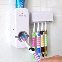Dispenser Automático Creme Dental + Suporte Escovas Dispenser Automático Creme Dental + Suporte Escovas