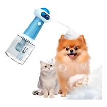 Dispenser Automático de Shampoo Espuma para Banho Azul para Cães