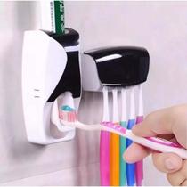 Dispenser Automático Pasta De Dente Com Suporte Escovas Prático E Econômico Porta Escova