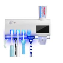 Dispenser Automático Pasta De Dente + Suporte De Escovas Uv - Porta escova banheiro dispenser pasta dente