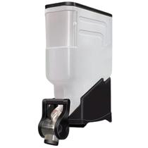 Dispenser Avulso 1 Módulo 35 Litros ou 15 Kilos Armazenamento Ração Grãos Cereais Preto Graviton