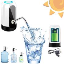 Dispenser Bomba Elétrica Galão Água Suco Recarregável Bivolt Com Cabo USB Portátil Para Bombonas de 4,5 Até 20 Litrosb