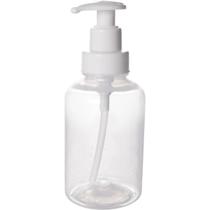 Dispenser c/ Bomba em Plástico Transparente/Branco 280ml - Plasutil
