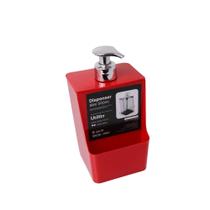 Dispenser de 500ml para detergente plástico cozinha vermelho - Utility