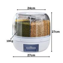 Dispenser de Alimento Giratório Armazenamento Grãos 10Kg