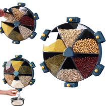 Dispenser de Alimentos Armazenamento de Alimentos Dispenser Giratório de Alimentos Organizador