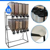 Dispenser De Armazenamento Preto Full 10 Módulos 35L