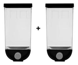 Dispenser De Cereais Alimentos Grãos De Parede 1500ml Kit 2 Dispenser De Cereais Alimentos Grãos De Parede 1500ml Kit 2