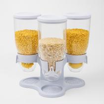 Dispenser De Cereais Triplo Giratório Porta Mantimentos Mesa