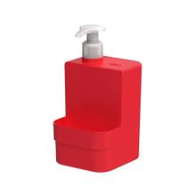 Dispenser de Detergente e Esponja Trium 500ml - Vermelho - Ou
