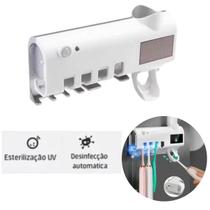 Dispenser de Escova de Dentes com Esterilizador UV Compacto e Rápido