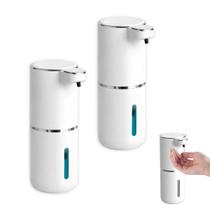 Dispenser de Espuma Kit 2 Uni Sensor Automatico Recarregavel USB Pratico Higienico Sabao Alcool Gel Loçao