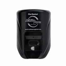 Dispenser de Fio Dental Preto Hálito Puro - halito puro