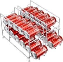 Dispenser de Latas SUFAUY Empilhável Kit com 2 Unidades Branco Dispenser de Latas SUFAUY Empilhável Kit com 2 Unidades Branco