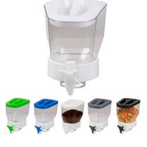 Dispenser de Parede para Cereais Grãos e Ração com Dosador e Tampa 1,4L Dispenser de Parede para Cereais Grãos e Ração com Dosador e Tampa 1,4L