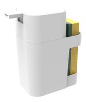 Dispenser De Pia Porta Detergente E Esponja Branco Soprano