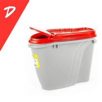 Dispenser De Ração Plast Pet Vermelho 17.5x19x9 Cm