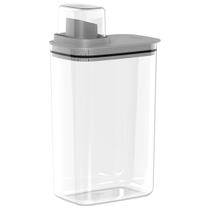 Dispenser de Sabão ou Amaciante para Lavanderia Flow 2,3L Cinza Escuro
