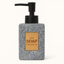 Dispenser de Sabonete Líquido Cerâmica Granito Banheiro Casa Lavabo Ambientes