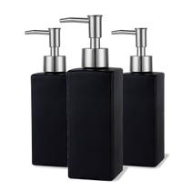 Dispenser De Sabonete Liquido Kit 3 Peças Preto - Dolce Home