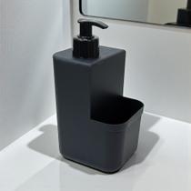 Dispenser de Sabonete Líquido + Porta Escovas de Dentes Organização e Higiene para Banheiro Dispenser de Sabonete Líquido + Porta Escovas de Dentes Organização e Higiene para Banheiro