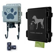 Dispenser de Sacos para Fezes de Cão para Parede Interna ou Externa, Suporte Impermeável para Sacos de Lixo de Pet, Conjunto com 2 Peças, 2 Tamanhos Dispenser de Sacos para Fezes de Cão para Parede Interna ou Externa, Suporte Impermeável para Sacos de Lixo de Pet, Conjunto com 2 Peças, 2 Tamanhos