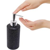 Dispenser De Vidro Marmorizado Porta Sabonete Liquido Alcool Gel Detergente Shampoo 350ml