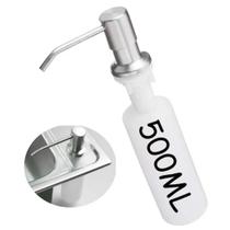 Dispenser Detergente/Dosador Cozinha Porta Sabonete Liquido Embutir 500 ml