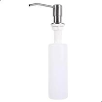Dispenser Detergente Porta Sabonete Líquido Embutido Em Aço Inox INOX ESCOVADO 350 ML Cozinha Refil Superior Bancada Banheiro Dosador Pia XMATTE Dispenser Detergente Porta Sabonete Líquido Embutido Em Aço Inox INOX ESCOVADO 350 ML Cozinha Refil Superior Bancada Banheiro Dosador Pia XMATTE