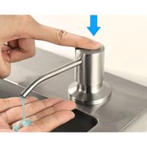 Dispenser Detergente Sabão 500ml Dosador Embutir Banheiro Cozinha