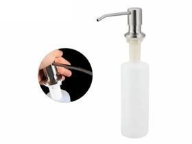 Dispenser Dosador 300ml Inox Para Bancada Cozinha Goumet